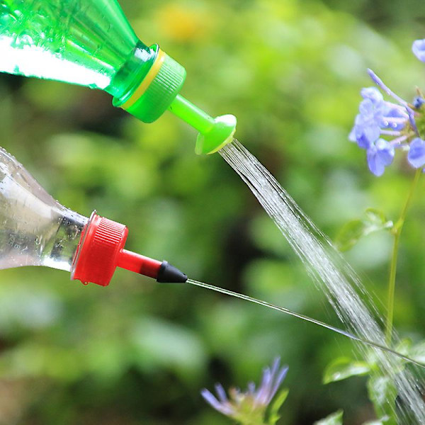 Portabla trädgårdssprinklers med vattenflaskehatt för växter och blommor