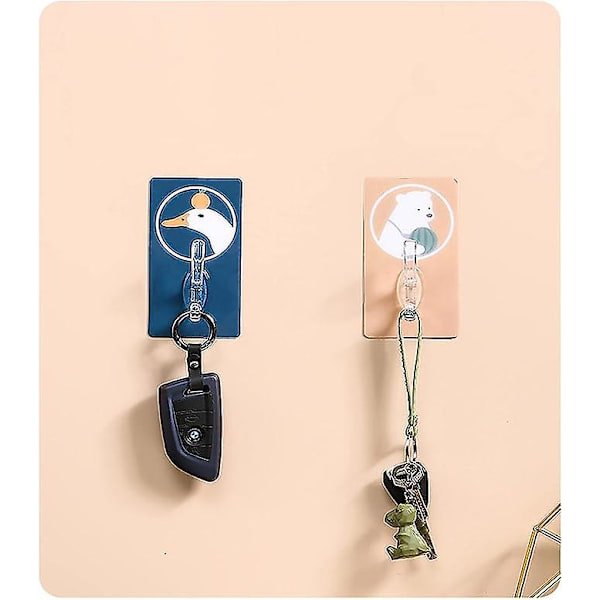 4 kappaletta eläinseinäkoukkuja, lasten liimakoukku, lasten pyyhekoukku, lasten koristeelliset liimakoukut takille, pyyhkeelle, avaimille, laukuille, hatuille