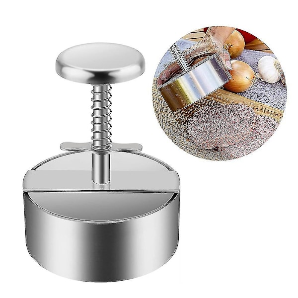 Hamburgerpress, Premium Hamburgerpress i rostfritt stål, Justerbar Hamburger Patty Maker