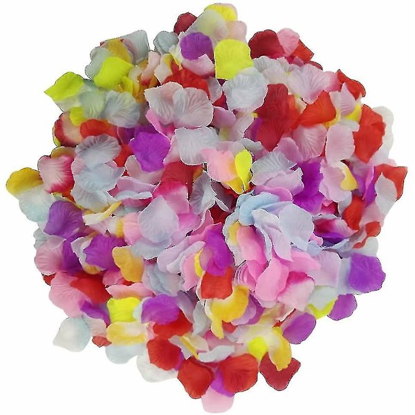 1000 Silke Roseblader Bryllup Fest Blomsterblader Dekorasjon Kunstig