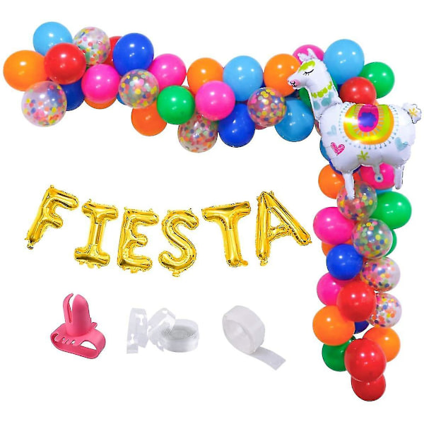 Regnbågsballonggirlander och bågar för juldekoration, 75 st/påse Latexballonger i olika färger och papperskonfetti för karneval, cirkus och bröllop