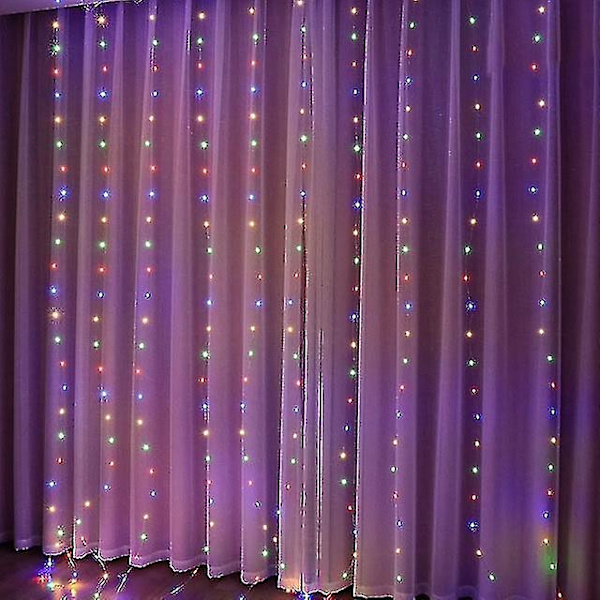 Julelys Gardin Krans, Hjemmedekoration Julepynt Julegaver 2021 Ny Stil, 1 Stykke Farve