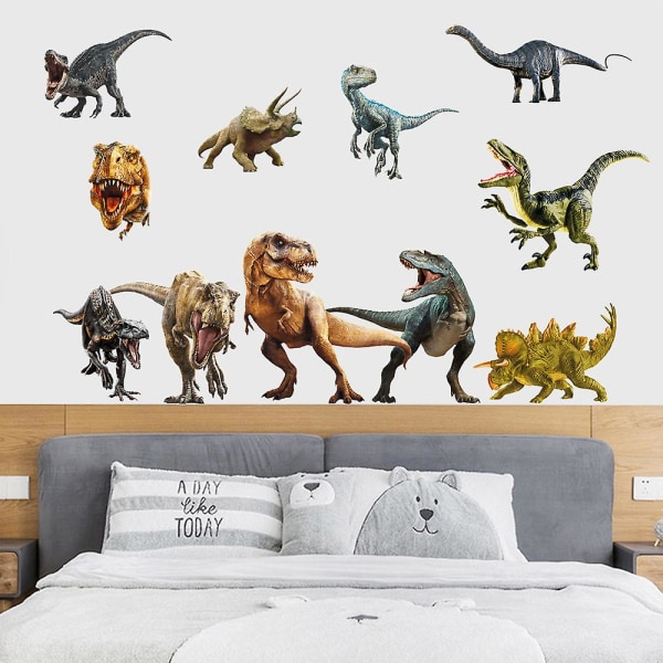 Et sett med Dinosaurs Wall Stickers Wall Stickers Veggdekor for soverom Stue kontor kjøkken