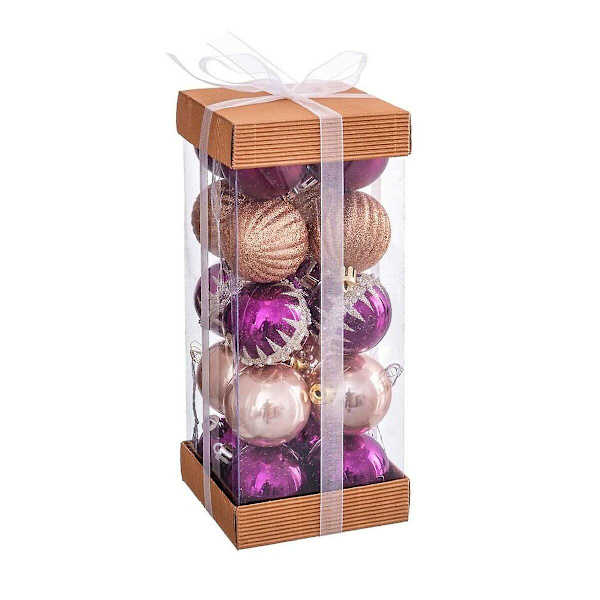 Julgranskulor Flerfärgade PVC 4 x 4 x 4 cm (20 stycken)