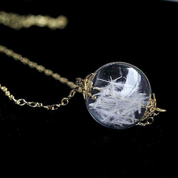 4x 10x Transparent BALL Flaska Hänge DIY Berlocker Önskeampuller Halsband DIY Smycken