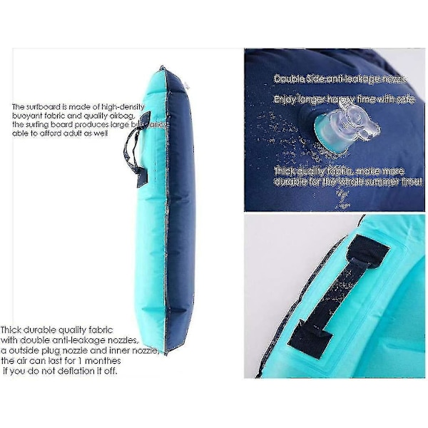 Dinosaure Boogie Board för Strandbarn Surfing Slip N Slide Body Board Sled Rider Simbassäng Flytande Sommarvattenlek Sak för Både Barn och Vuxna_c