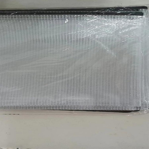 Packa mesh blixtlåsficka Dokumentväska Vattentäta blixtlåsmappar för skolkontorsmaterial Reseförvaringsväskor (vita)