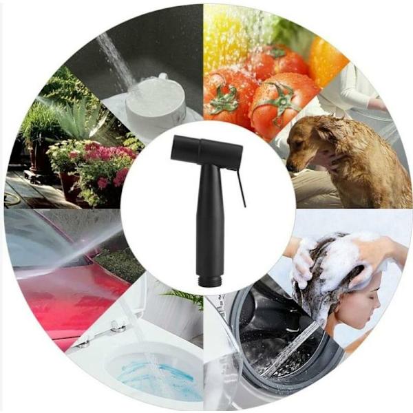 Toalett Sprayer En Del Rostfritt Stål Badrum Toalett Handhållen Bidet Papper Blöja Rengöring Sprayer Kit