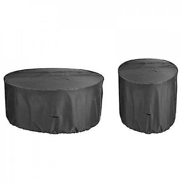 Runt möbelskydd dammtätt och vattentätt, utomhus trädgårdsbord möbelskydd - 142*68cm