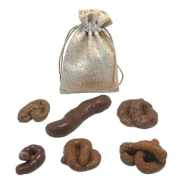 1 Set Falsk Bajs Leksak Dekorativ Bajs Rekvisita Skämt Leksak (choklad)