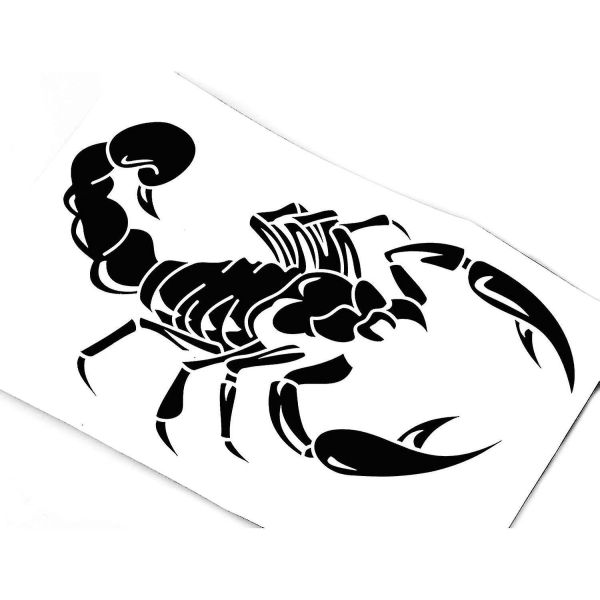 Bildekal Vinyldekalklistermärke för 3D Scorpion Pattern Cool Auto Decal Paste Dekoration 2st