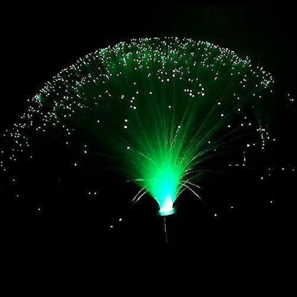 2 st LED färgskiftande fiberoptisk fontän nattlampa lugnande lampa jul