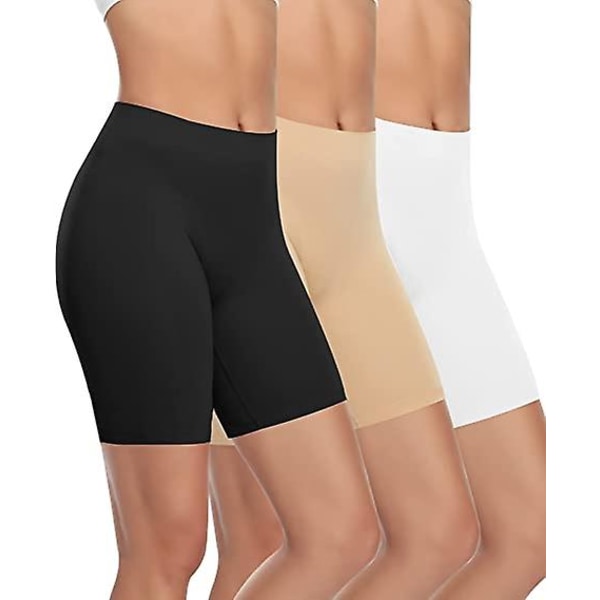 Slipshorts för kvinnor Bekväma korta byxor Ultramjuka sömlösa långbyxor för underklänningar Leggings och yoga