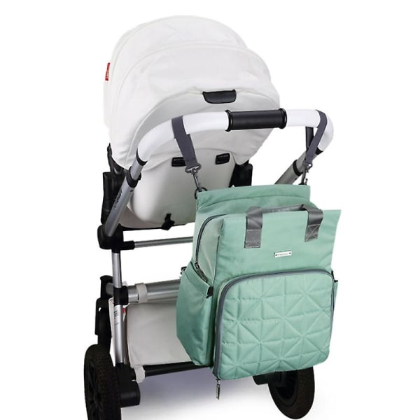 Ryggsäck Maternal and Baby Travel Bag Multifunktionell Vattentät med stor kapacitet (lila)
