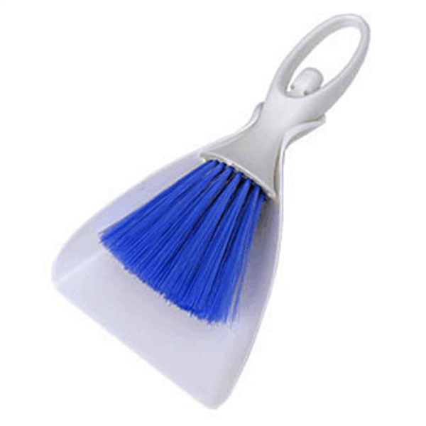 Bärbar sopskyffel och plaststädning kvast med krok för hemstädning-Angel Design 25CM*12CM