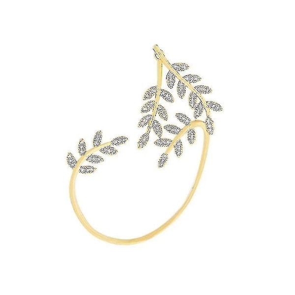 Blad Wrap Øreringe Hypoallergeniske Delikate Crawler Cuff Stud Guld Kvinder Gave