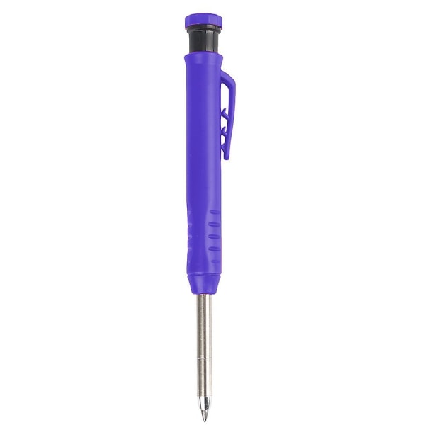 2 pakke Stærke Carpenter mekaniske blyanter med 2 Strong Carpenter Pencil Refills til tegning, stregtegning, træbearbejdning (sort + blå)