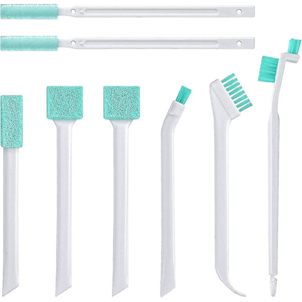 8 Piece Crevice Cleaning Tool Set For Window Slots Tracks Humidifiers Keyboards Bottles Doors Car Vents, Tiny Detail Cleaning Scrubbing Brushes Crevic