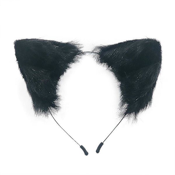 Cosplay Pelsdyr Hodeplagg Hale Sett Plysj Dyreører Lang Pels Kawaii Hårrekvisita