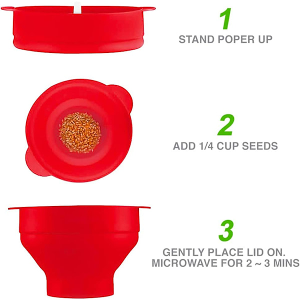 Hopfällbar Pop Bowl Popcornmaskin