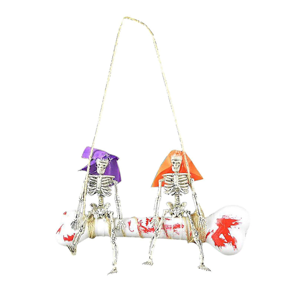 Halloween Plastik Skelet Skelet Spøgelseshus Sæt Dekoration Vedhæng