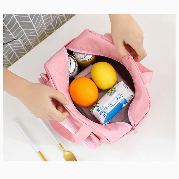 Lunch Bag Tote Bag Lunch Bag För Kvinnor Lunchlåda Isolerad Lunchbehållare Bärbar Utomhusisoleringsväska Stor Kapacitet Lunch Bento Bag A919-26