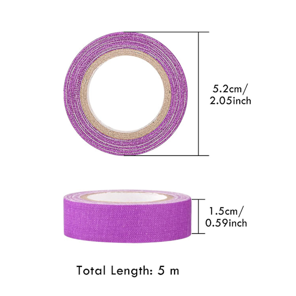 6 färger Neon Gaffer tyg tejp, fluorescerande UV svartljus glöd i mörkret tejp för UV-fest 15mm*5m