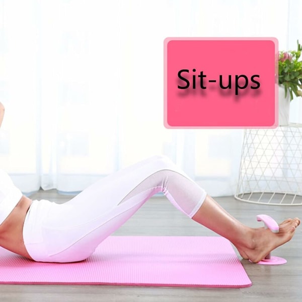 Bärbar Sit Up Bar-hjälp, tillbehör för smal kropp, lår och skinkor, ben, armtoner, benträning (röd)