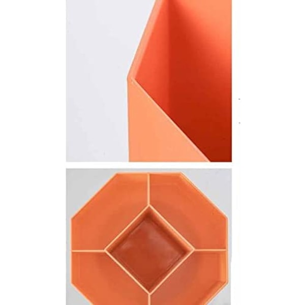 Multifunktionell roterande pennhållare (färg: orange)