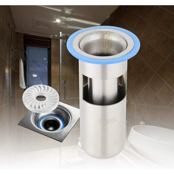 Duschavlopp, Antilukt Duschavlopp Golvskrapa Badrum för tvättmaskin Toalett Dusch Kök(Stor Lång)