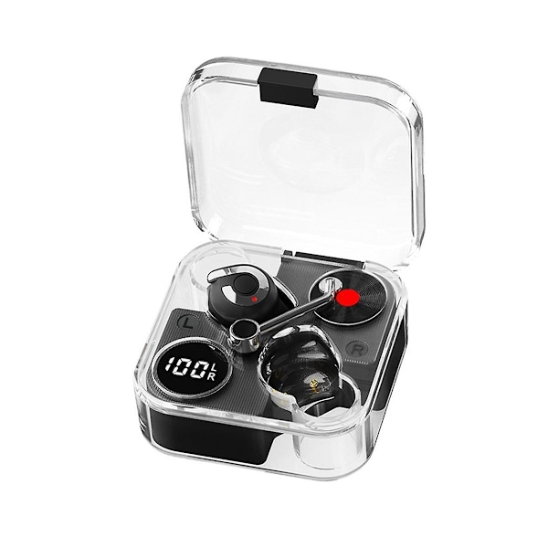 Bluetooth 5.3 Trådlösa Hörlurar, In-Ear Stereo Hörlurar, Samtalsbrusreducering, Hörlurar med Låg Latens Spo