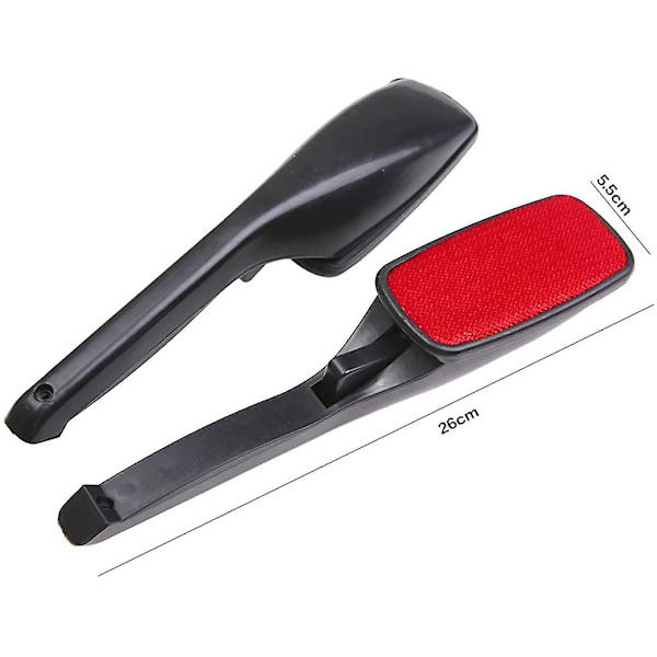 Magisk Lint Brush, Stoff- og Klærrenser, Også Dyrehår, Støvfjerningsmiddel, med Pop-up Multi-Directional Swivel Head 2Pcs (Tilfeldig Farge)