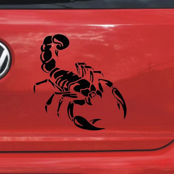 Bildekal Vinyldekalklistermärke för 3D Scorpion Pattern Cool Auto Decal Paste Dekoration 2st