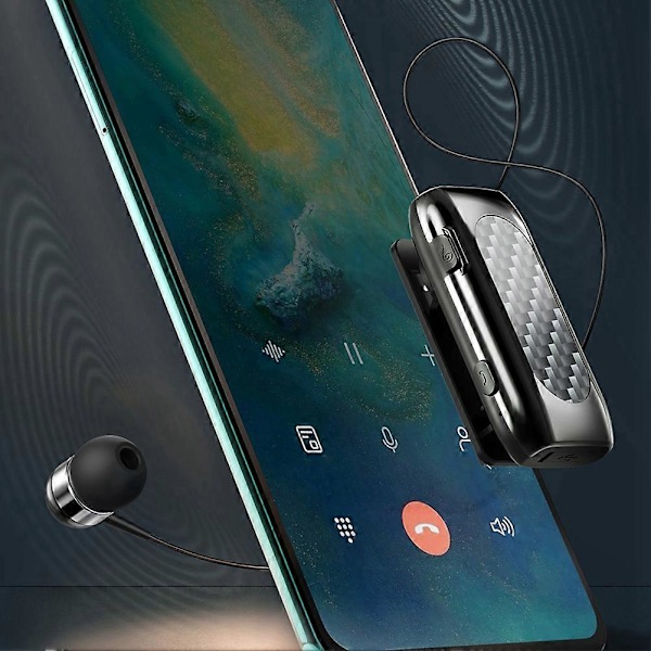 K56 Trådlösa Hörlurar Bluetooth Hörlurar Lotus - Monterbara Brusreducerande Hörlurar med Enkelt Öra Svart