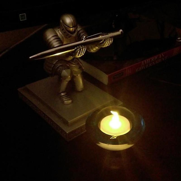 Skrivbordsdekoration, 1 st riddare pennhållare soldat actionfigur kontor skrivbordsfigur riddare stativ heminredning dekoration