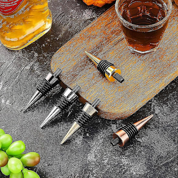 10 stk. tomme flaskepropper med gevindpost metal vinprop indsatser sæt hardware til træ
