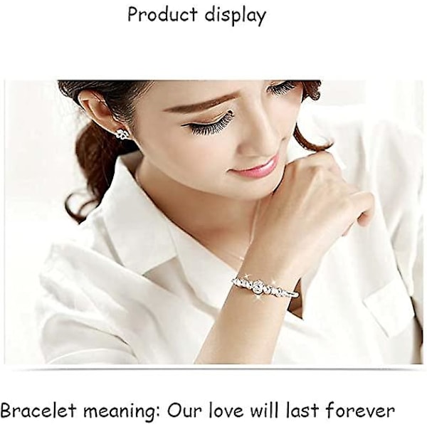 Spin Armband Dam Fidget Armband Justerbar Silver