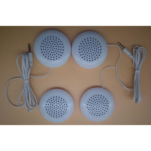 Mini Dual Phone Speaker, 3.5mm Stereo Outdoor Speaker for MP3, MP4, iOS, CD Player, etc.