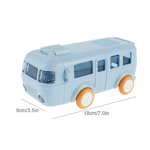Kannettava Vesi-Kuppi Bussi-Muodossa, Auton Olki Vesi-Kuppi, Bussi Vesi Pullo Kawaii Auton Olki Vesi-Kuppi, Sininen