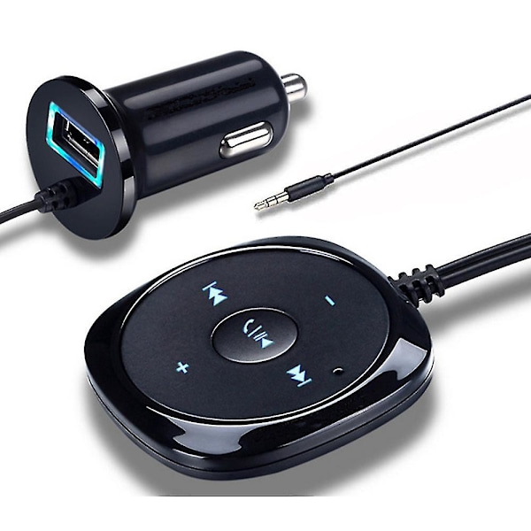 Bluetooth-autonäyttö, Aux Bluetooth-sovitin autoon handsfree-puheluille ja musiikin suoratoistolle, langaton Bluetooth-vastaanotin