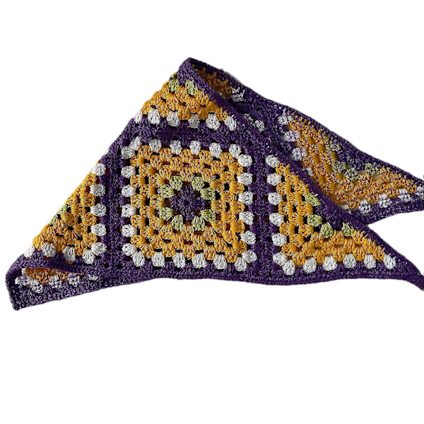 Söt Virkad Turban Bandana Färgmatchning För Huvudband För Triangel För Huvud