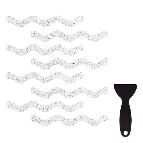 24 stk Anti-Skli Badekar Klistremerker, Transparent Badekar, Trapper, Dusj