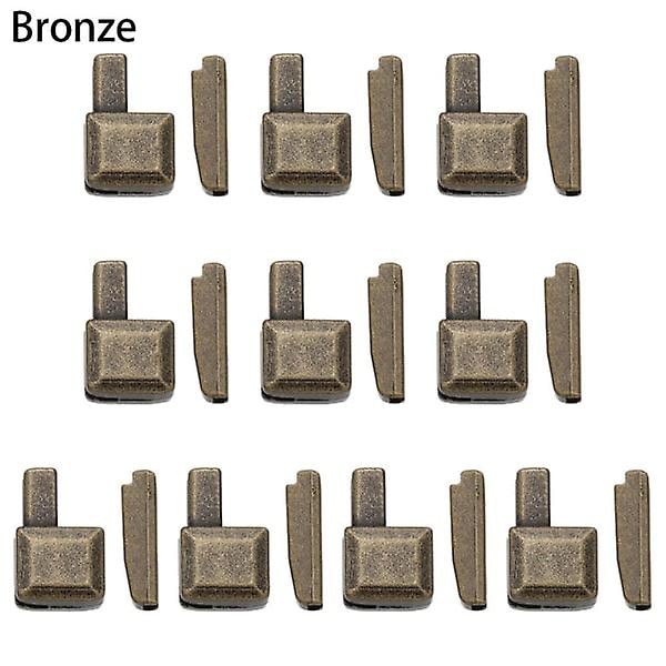10 st Metalliska Dragkedjeändar Reparationsdragkedjeändar, brons