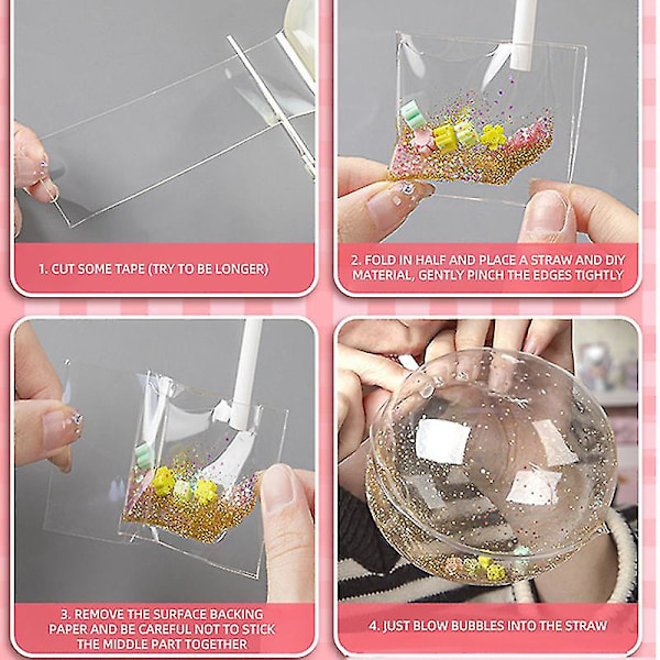 DIY Afstressende Nano-Lim Homemade Blæsebobler Håndlavet DIY Materiale (Grøn)