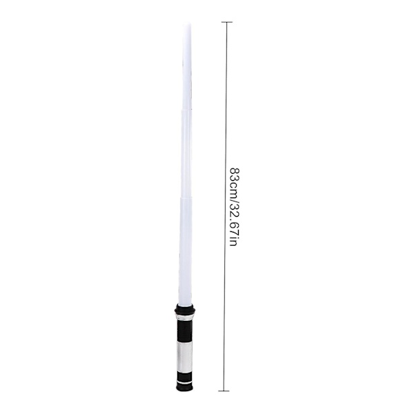 Ljus upp sabel 2-pack teleskopisk hopfällbar lasersvärd 2in1 Led + Ljudeffekter (rörelsesensor) Dubbelbladig dubbelt ljus upp svärd för barn presenter för Ch
