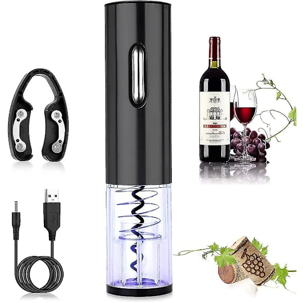 USB Laddningsbar Elektrisk Korkskruv Automatisk Flasköppnare Laddningsbar Elektrisk Flasköppnare Professionell Korkskruv Champagneflasköppnare Present