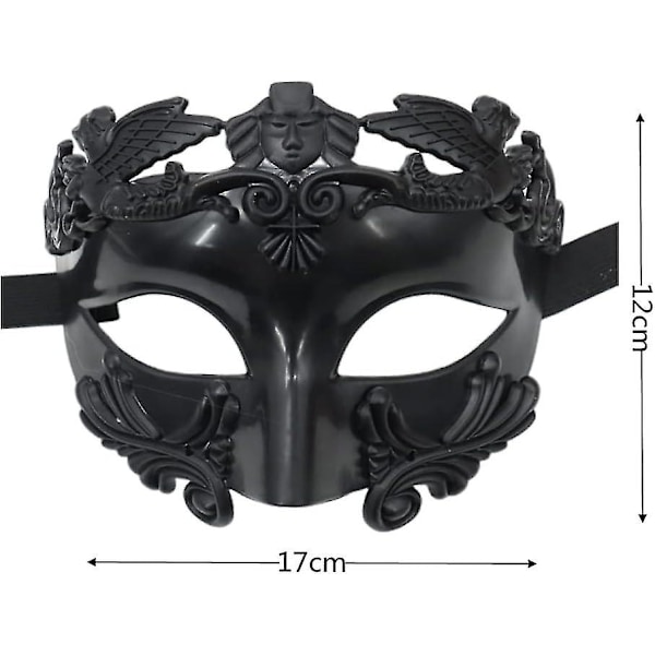 Maskeradmask Romersk Grekisk Man Mask Venetiansk Mask Halloween Jul Mask För Fest Mardi Gras Bröllop Karnevaler