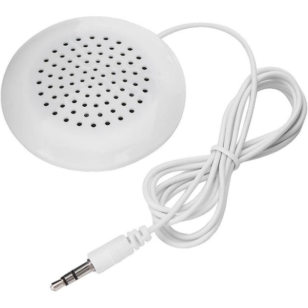 Mini-puhelinkaiutin, 3,5 mm:n stereokaiutin ulkokäyttöön MP3-, MP4-, iOS-, CD-soittimelle jne. - Valkoinen