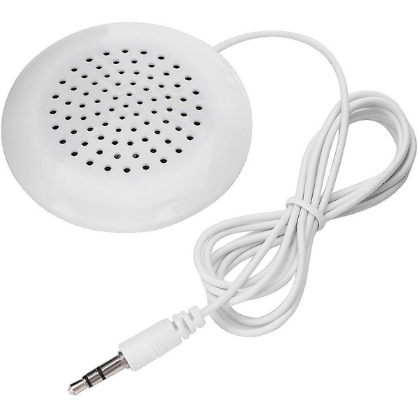 Mini-telefonhögtalare, 3,5 mm stereohögtalare för utomhusbruk för MP3, MP4, iOS, CD-spelare etc. - Vit