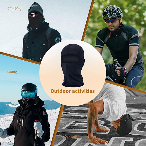Balaklava-hiihtosuoja. UV-suoja miehille ja naisille. Hiihto. Lumilautailu